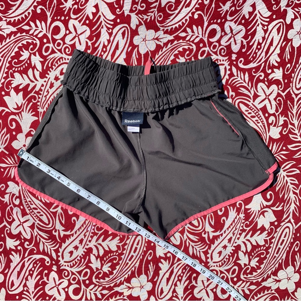 Reebok Women’s Gray & Pink Athletic Shorts w/ Drawstring Elastic Waist + Pockets - Picture 14 of 14